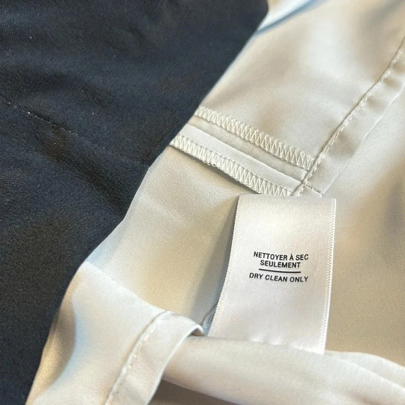 Jacob   chevron silk dress. Black & white,fit & flare colorblock  EC,Small - Picture 10 of 12